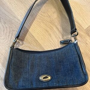 Guess Denim Shoulder Bag - Black and Blue